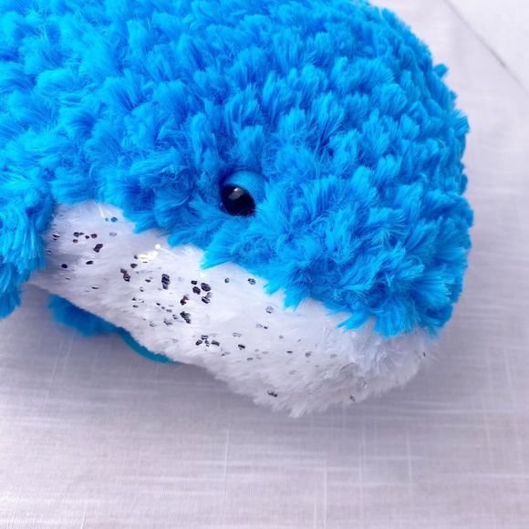 Manhattan Toy Co Under The Sea Winnie Whale Plush Stuffed Blue White 13" - Picture 6 of 10